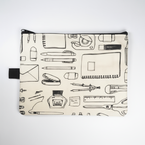 Borsa FC-4 con cerniera con motivo cancelleria B6 - Product Image 1