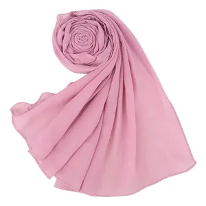 Yomo 2024 gran oferta Malasia encaje Premium gasa bufanda pañuelo para mujer bawal gasa bordado chal
