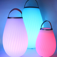 Lampe de camping sans fil à poignée, chargeur sans fil, lampe LED décorative portable en plastique avec haut-parleur, produits rotomoulés, fabrication directe usine