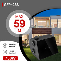 Pompe à pression constante intelligente GFP-28S-650W 4,6 m³/h avec protection contre les surcharges pour l'irrigation, hauteur de refoulement 59 m, OEM ODM