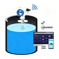 Sensor de Nivel de Agua y Aceite NOVA OEM OBM 4G LoRaWAN NB-IOT con Pantalla LCD, Medidor de Nivel por Radar Inalámbrico