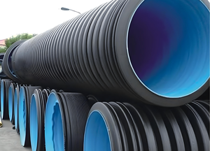 Đen HDPE đường kính lớn Ống thép dải gia cố ống PE gia cố xoắn ốc sóng thoát nước Ống - Product Image 6