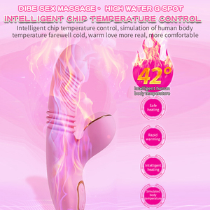 Вибратор-дилдо 7-в-1 с функциями вибрации, подогрева и всасывания для стимуляции клитора и точки G для женщин - Product Image 4