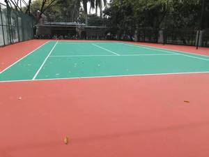 เคลือบโพลียูรีเทนสังเคราะห์กันน้ำมีความยืดหยุ่นสำหรับปูพื้นสนามกีฬายางกลางแจ้งวัสดุพื้นผิวสนามฟุตซอล - Product Image 5