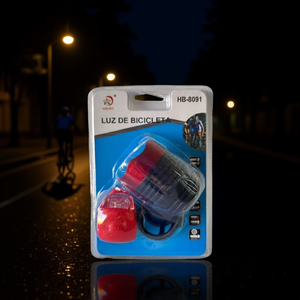Luz De Bicicleta HB-8091 Roja Con Cable Para Ciclismo - Product Image 3