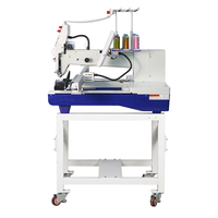 Machine à broder informatisée de Chine avec logos personnalisés, broderie multiple pour casquettes, t-shirts, vestes et cuir, 1200 tr/min
