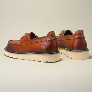 Nouvelles Chaussures en Cuir Style 2026 - Homme, Printemps & Automne, Cuir Véritable Haut de Gamme, Style Workwear Décontracté Britannique, Respirantes - Product Image 2