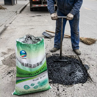 Matériau de réparation à froid pour asphalte de 25 kg, très bien noté, pour routes municipales - Résistant à l'usure et à faible coût d'entretien