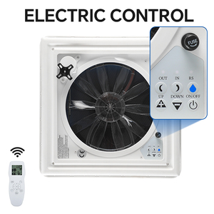 HOMFUL Lanterneau de Caravane <span class=keywords><strong>Accessoires</strong></span> VR Ventilateur d'Extraction pour <span class=keywords><strong>Camping</strong></span>-<span class=keywords><strong>Car</strong></span> Électrique de Toit avec Télécommande - Product Image 3