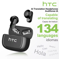 Écouteurs Bluetooth 6.0 HTC NE51 AI Translation TWS Mini Écouteurs Sport Sans Fil Casques Intelligents à Réduction de Bruit