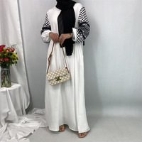 Robe à capuche décontractée en polyester pour femmes Blouse Abaya traditionnelle modeste inspirée des musulmans turcs du Moyen-Orient pour les mariages de printemps