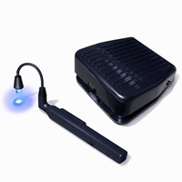 Nouvelle Lampe UV sans fil 2s à séchage rapide pour colle à cils, système d'extension de cils LED sans fil avec pédale, lumière UV montée sur pince à épiler