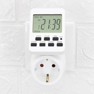 2023 Venta al por mayor Venta caliente 230V Cocina Segura Digital Smart EU Plug Timer Plug para el hogar