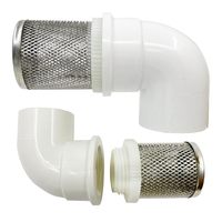 Kepala Filter Baja Tahan Karat 304 Jaring Filter Tahan Korosi dengan Mudah Menyaring Kotoran Filter Silinder Filter Cairan Segi Enam