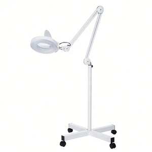 Lampe Loupe Ajustable K Portable avec Support et Roues en Métal pour Salon, Bureau ou Utilisation au Sol - Product Image 4