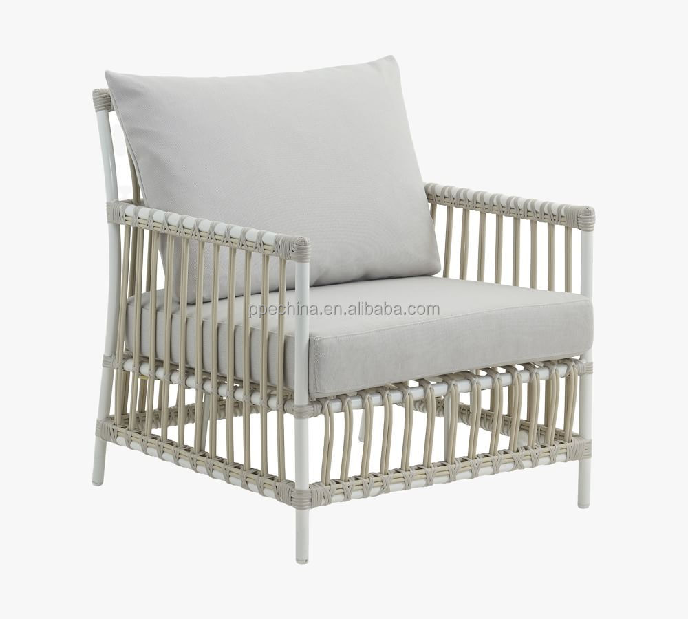 Hot Selling High Quality Metal Stacking Outdoor Garden Rattan Dining French Rattan Wicker Aluminium Outdoor chairs