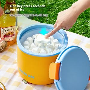 Portable isolé seau à glace décrochage Commercial outil de crème glacée fraîche Camping en plein air boîte d'isolation réfrigérée boîte froide maison - Product Image 1