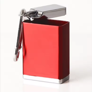 DEBANG Portable <strong>Ashtray</strong> Wholesale Metal Creative Design <strong>Pocket</strong> <strong>Ashtray</strong> With Keychain and Cover for Cigarette Butts - Product Image 2