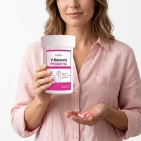 Capsules Probiotiques pour Femmes, Formule Douce pour l'Équilibre de la Flore Intime Féminine, Complément Alimentaire, 30 Comprimés, OEM, Marque Privée