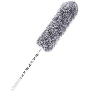 Plumeau créatif de style japonais en acier inoxydable avec manche télescopique, brosse à poussière lavable pour la maison, outil de nettoyage extensible - Product Image 5