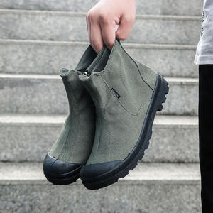Bottes en cuir montantes de style 2026 pour l'escalade en jungle en plein air, avec une fermeture éclair interne adaptée aux hommes et aux femmes - Product Image 2