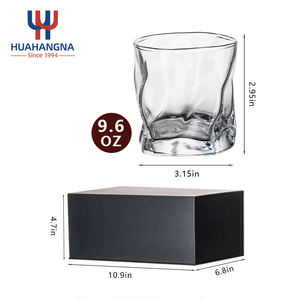 Set Gelas Wiski Jepang Berkualitas Tinggi 285ml, 2 Buah, Logo Custom, Kaca Transparan dengan Kotak Hadiah Mewah - Product Image 2