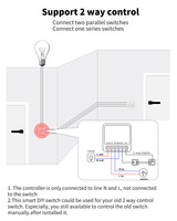 Mini interrupteur intelligent Tuya Smart Life WIFI, contrôleur marche/arrêt, commande à distance par application, commande vocale Al