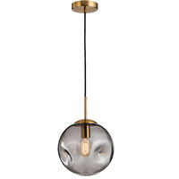 Lampe suspendue en verre soufflé rétro gris ambre pour la maison Lampe décorative à bulles antique Cuisine Salle à manger Cuisine Lampe suspendue en verre