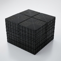 Dalles de sol modulaires antidérapantes pour la maison, le garage, l'atelier, sol en plastique facile à nettoyer pour les ateliers de lavage de voitures