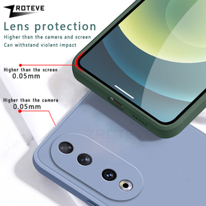 Para Honor 80 90 100 200 300 Pro Back Coque Soft Square Liquid Silicone Funda de teléfono a prueba de golpes <span class=keywords><strong>Honor80</strong></span> Honor90 GT Honor100 Cover - Product Image 4