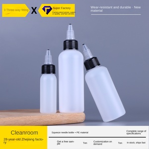 PE 100ml Dispensing Glue Bottles <strong>Ink</strong> Pigment Sub-bottles Squeeze-type Liquid <strong>Dropper</strong> Pointed Nozzle Plastic Bottles - Product Image 2