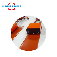 Personnalisé 12V 24V 120V 220V élément chauffant industriel coussin chauffant électrique en silicone flexible pour réservoir d'eau d'évier