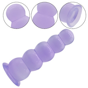 Super Großer Saugnapf Kristall Riesendildo Analkugeln Analplug Massage Sexspielzeug - Product Image 6