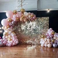 Panel de Pared de Lentejuelas Brillantes, Fondo Personalizable para Escenarios de Boda, Panel de Lentejuelas para Pared, Paneles de Lentejuelas de Espejo 3D al por Mayor, Elite