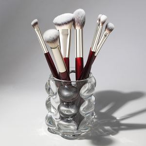 Lot <span class=keywords><strong>de</strong></span> 12 pinceaux <span class=keywords><strong>de</strong></span> maquillage en poils synthétiques véganes, fournis par l'usine, avec boîte d'emballage personnalisée - Product Image 2