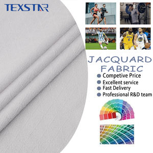 Tela de Malla Elástica Personalizada para Camisetas de Fútbol, Tejido Jacquard de Spandex y Poliéster para <span class=keywords><strong>Ropa</strong></span> - Product Image 3