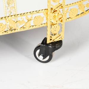 <span class=keywords><strong>Carrello</strong></span> da Pranzo Moderno in Bambù a 3 Ripiani Dorato per Hotel, Matrimoni, Bar e Feste, <span class=keywords><strong>Carrello</strong></span> Portabevande - Product Image 5
