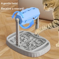JiaBei Jouet interactif distributeur de nourriture pour animaux de compagnie avec distributeur de nourriture pour chats et chiens, jeu d'entraînement amusant pour une alimentation lente, gris et vert