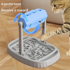 JiaBei <b>Interactive</b> Pet Feeder Puzzle <b>Toy</b> With Food Dispenser For <b>Cats</b> And Dogs Fun Slow Eating Training Game Gray And Green - Product Image 3