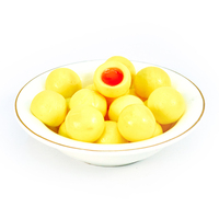 OEM/ODM op maat gemaakte Halal gummy snoepjes met jamvulling, fruitige smaken, flesverpakking, groothandel