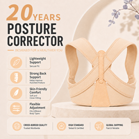 Correcteur de posture pour femmes en nylon ultra doux, sans pression sous les aisselles, fin et invisible sous les vêtements, soutien dorsal supérieur pour la maison et le bureau