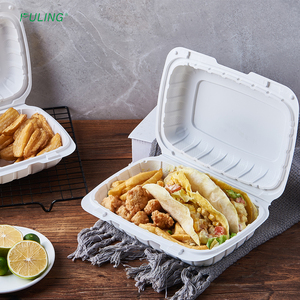 Fuling 9x6x3 ''inch mfpp để đi nhanh chóng container thức ăn xốp thay thế lấy đi bữa ăn Prep vỏ sò container - Product Image 3