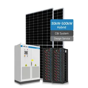 O inversor inteiro e o painel solar fornecem o backup 30Kw 50Kw 100Kw 500Kw do sistema de energia solar com a bateria de carro híbrida