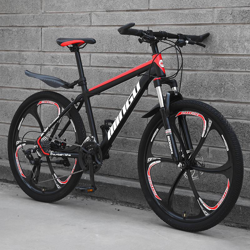 Black and red 6 blade wheel