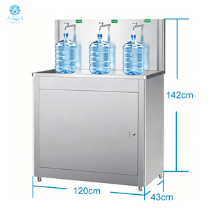 Station de remplissage d'<span class=keywords><strong>eau</strong></span> pure en acier inoxydable à 3 robinets, 5 gallons, pour bouteilles, machine de remplissage en libre-service pour magasin d'<span class=keywords><strong>eau</strong></span> - Product Image 3