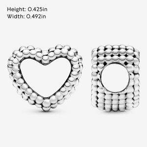 <span class=keywords><strong>Abalorio</strong></span> de Corazón Abierto con Cuentas - Compatible con Moments - Hecho en China - Regalo para Mujer - Caja de Regalo de Plata de Ley - Product Image 6