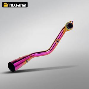 Système d'échappement complet pour moto <span class=keywords><strong>SYM</strong></span> Husky ADV300 rose, modification complète, matériaux en acier inoxydable et fibre de carbone, emballage en boîte, neuf - Product Image 4