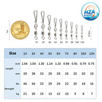 Konektor Pancing Laut Premium Bahan Stainless Steel dan Tembaga, Swivel Cincin Bentuk 8, Pengait Swivel Kapasitas Beban Tinggi untuk Memancing di Luar Ruangan