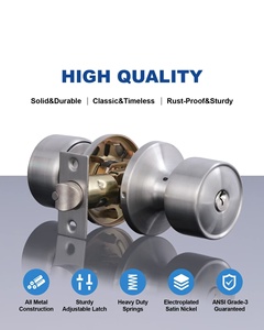 Có thể điều chỉnh chốt hình trụ Knob và chốt cửa combo khóa vòng Combo ổ khóa keyed Reversible đòn bẩy cửa knobset - Product Image 2