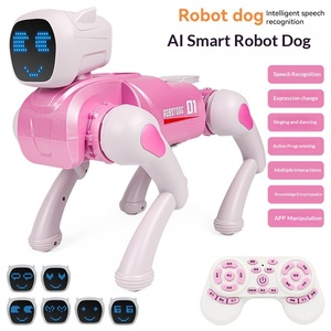 Robot chien intelligent IA télécommandé, programmable, dansant, chantant, lumineux, interactif, éducatif, jouet pour enfants - Product Image 6